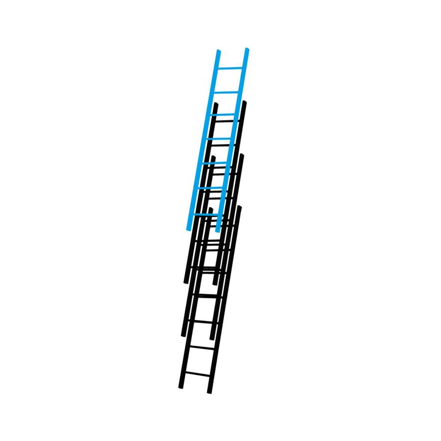 Solide SMAL DEEL V08 / 4 x 8, rechte voet, gevelrollen