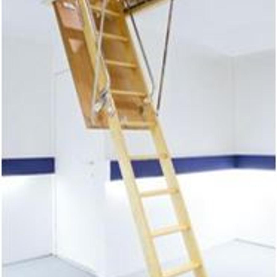 Map houten zoldertrap junior 2 delen tot 2.65m plaf. gepl.