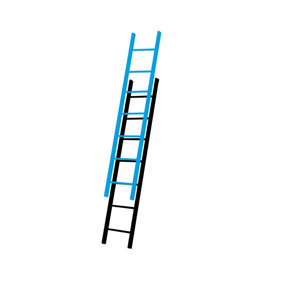 Solide SMAL DEEL E30 / 2 x 30, rechte voet, gevelrollen